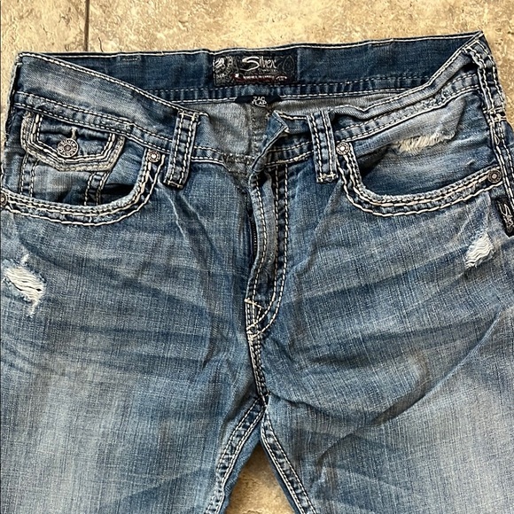 Men's silver Jeans - Picture 4 of 6